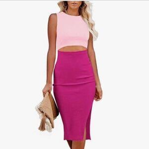 pink dress